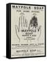 Advertisement, Maypole Soap-null-Framed Stretched Canvas