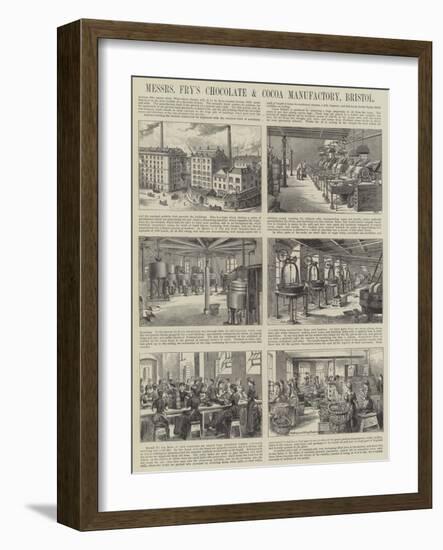 Advertisement, Messers Fry's Chocolate and Cocoa Manufactory, Bristol-null-Framed Giclee Print
