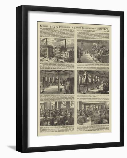 Advertisement, Messers Fry's Chocolate and Cocoa Manufactory-null-Framed Giclee Print