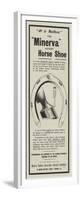 Advertisement, Minerva Horse Shoe-null-Framed Premium Giclee Print