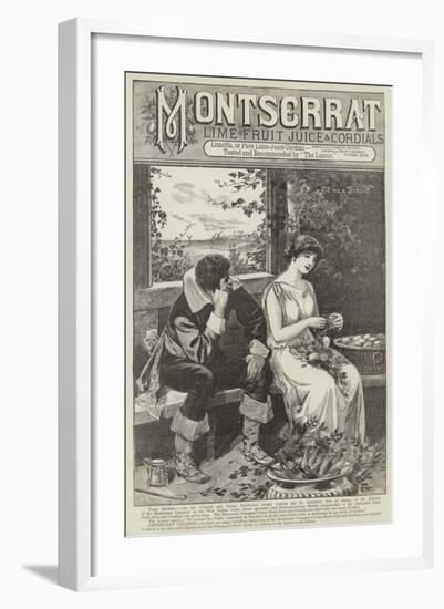 Advertisement, Montserrat Lime Fruit Juice and Cordials-null-Framed Giclee Print