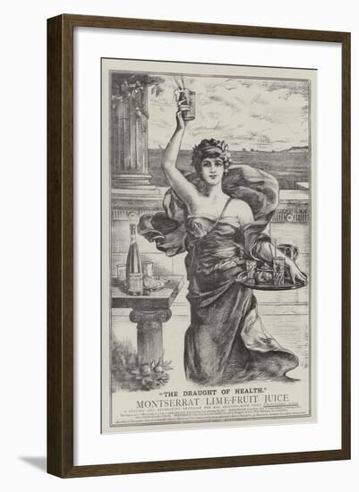 Advertisement, Montserrat Lime-Fruit Juice-null-Framed Giclee Print