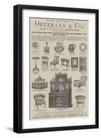 Advertisement, Oetzmann and Company-null-Framed Giclee Print