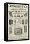 Advertisement, Oetzmann and Company-null-Framed Stretched Canvas