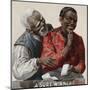 Advertisement of an African-American couple wherein the woman is offering the man a cigar.-Vernon Lewis Gallery-Mounted Art Print