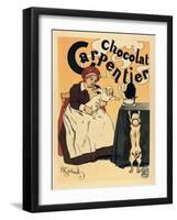 Advertisement of the Chocolate Brand 'Carpentier' (1895)-Henri Gerbault-Framed Art Print