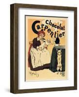 Advertisement of the Chocolate Brand 'Carpentier' (1895)-Henri Gerbault-Framed Art Print