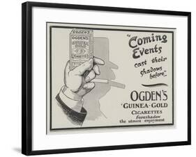 Advertisement, Ogden's Guinea-Gold Cigarettes-null-Framed Giclee Print