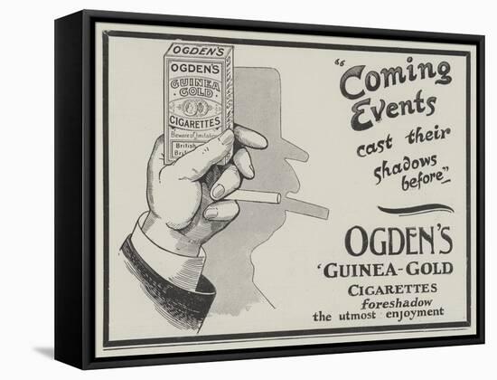 Advertisement, Ogden's Guinea-Gold Cigarettes-null-Framed Stretched Canvas