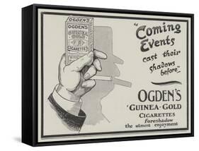 Advertisement, Ogden's Guinea-Gold Cigarettes-null-Framed Stretched Canvas