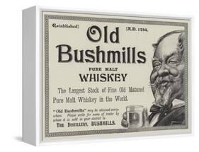 Advertisement, Old Bushmills Whiskey-null-Framed Stretched Canvas