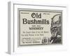 Advertisement, Old Bushmills Whiskey-null-Framed Giclee Print