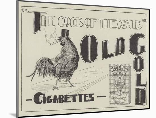 Advertisement, Old Gold Cigarettes-null-Mounted Giclee Print