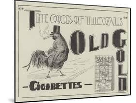 Advertisement, Old Gold Cigarettes-null-Mounted Giclee Print