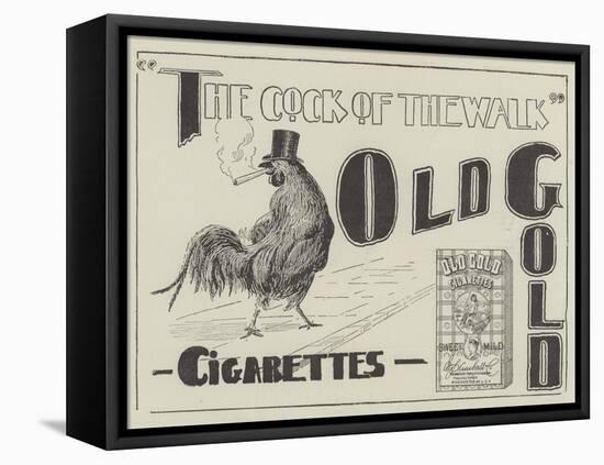 Advertisement, Old Gold Cigarettes-null-Framed Stretched Canvas