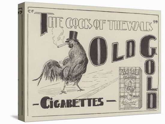 Advertisement, Old Gold Cigarettes-null-Stretched Canvas