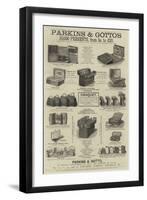 Advertisement, Parkins and Gotto-null-Framed Giclee Print