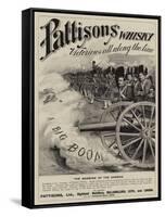 Advertisement, Pattisons' Whisky-null-Framed Stretched Canvas