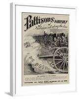 Advertisement, Pattisons' Whisky-null-Framed Giclee Print