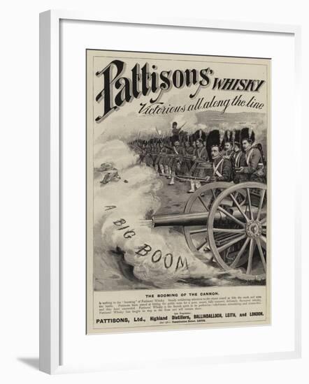 Advertisement, Pattisons' Whisky-null-Framed Giclee Print