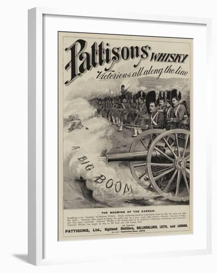 Advertisement, Pattisons' Whisky-null-Framed Giclee Print