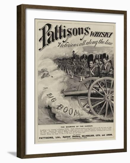 Advertisement, Pattisons' Whisky-null-Framed Giclee Print