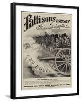 Advertisement, Pattisons' Whisky-null-Framed Giclee Print