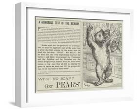 Advertisement, Pears' Soap-Ernest Henry Griset-Framed Giclee Print