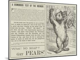 Advertisement, Pears' Soap-Ernest Henry Griset-Mounted Giclee Print