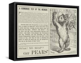 Advertisement, Pears' Soap-Ernest Henry Griset-Framed Stretched Canvas