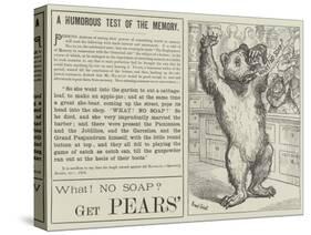Advertisement, Pears' Soap-Ernest Henry Griset-Stretched Canvas