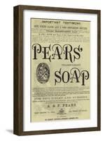 Advertisement, Pears' Transparent Soap-null-Framed Giclee Print