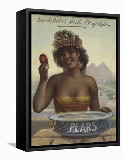 Advertisement, Pears-null-Framed Stretched Canvas