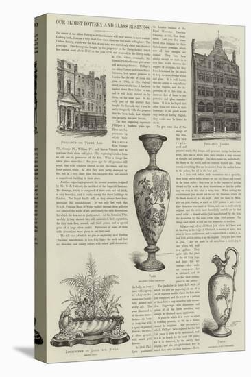 Advertisement, Phillips', Pottery and Glass Manufacturer-null-Stretched Canvas