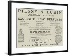 Advertisement, Piesse and Lubin-null-Framed Giclee Print