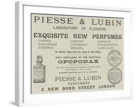 Advertisement, Piesse and Lubin-null-Framed Giclee Print