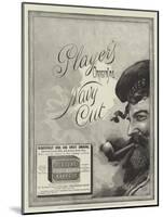 Advertisement, Player's Navy Cut-null-Mounted Giclee Print