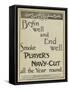 Advertisement, Player's Navy-Cut-null-Framed Stretched Canvas