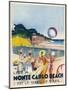 Advertisement Promoting Monte Carlo Beach-null-Mounted Photographic Print