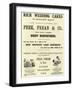 Advertisement, Rich Wedding Cakes-null-Framed Giclee Print