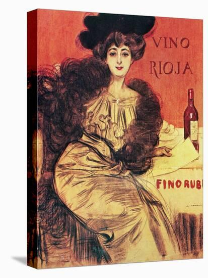 Advertisement. "Rioja Wine.modernist Style. Early 20th Century. Spain-Ramon Casas-Stretched Canvas