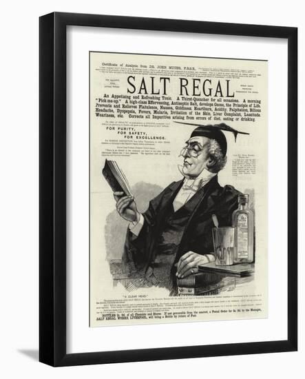 Advertisement, Salt Regal-null-Framed Giclee Print