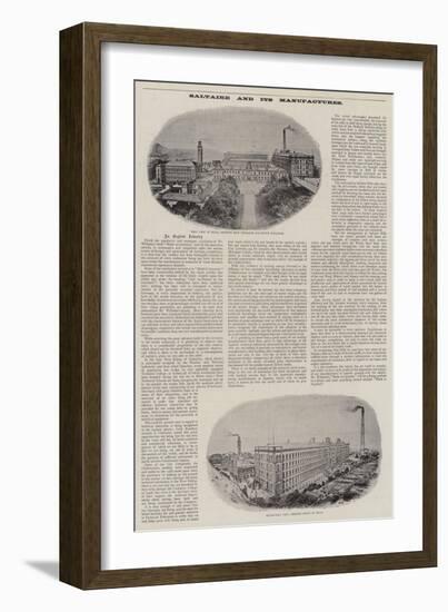 Advertisement, Saltaire-null-Framed Giclee Print