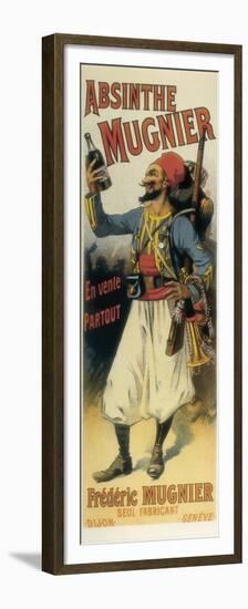 Advertisement Sign for Absinthe 'Mugnier', 1895-null-Framed Premium Giclee Print