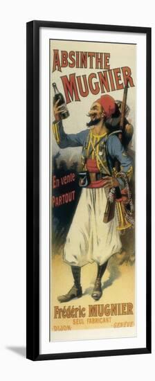 Advertisement Sign for Absinthe 'Mugnier', 1895-null-Framed Premium Giclee Print