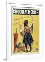 Advertisement Sign for 'Chocolat Menier', 1893-null-Framed Art Print