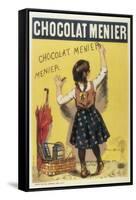 Advertisement Sign for 'Chocolat Menier', 1893-null-Framed Stretched Canvas