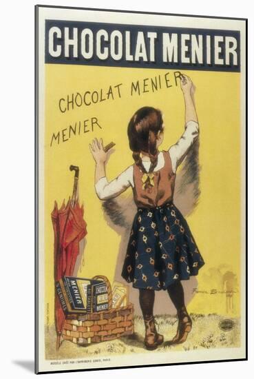 Advertisement Sign for 'Chocolat Menier', 1893-null-Mounted Art Print