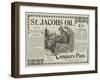 Advertisement, St Jacobs Oil-null-Framed Giclee Print