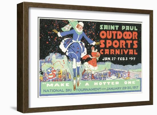 Advertisement, St. Paul Carnival, Minnesota-null-Framed Art Print